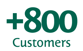 +800 Customers