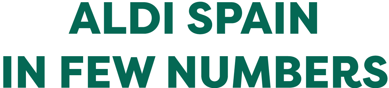 ALDI SPAIN IN FEW NUMBERS