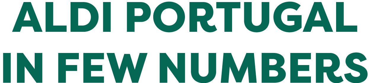 ALDI PORTUGAL IN FEW NUMBERS